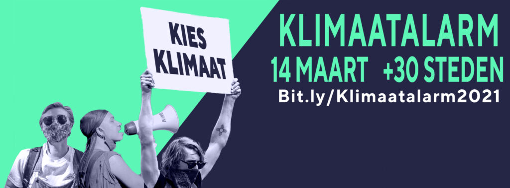 Het klimaatalarm op 14 maart in heel Nederland te horen